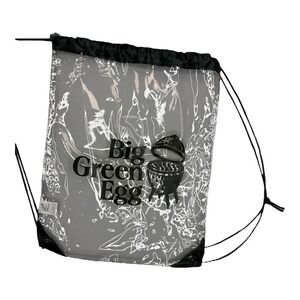 Big‎ Green Egg Clear Drawstring Bag Promotional Merchandise Transparent 16x13